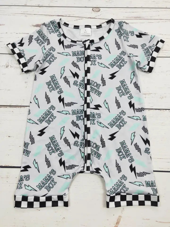 Mama's Boy Zip Romper