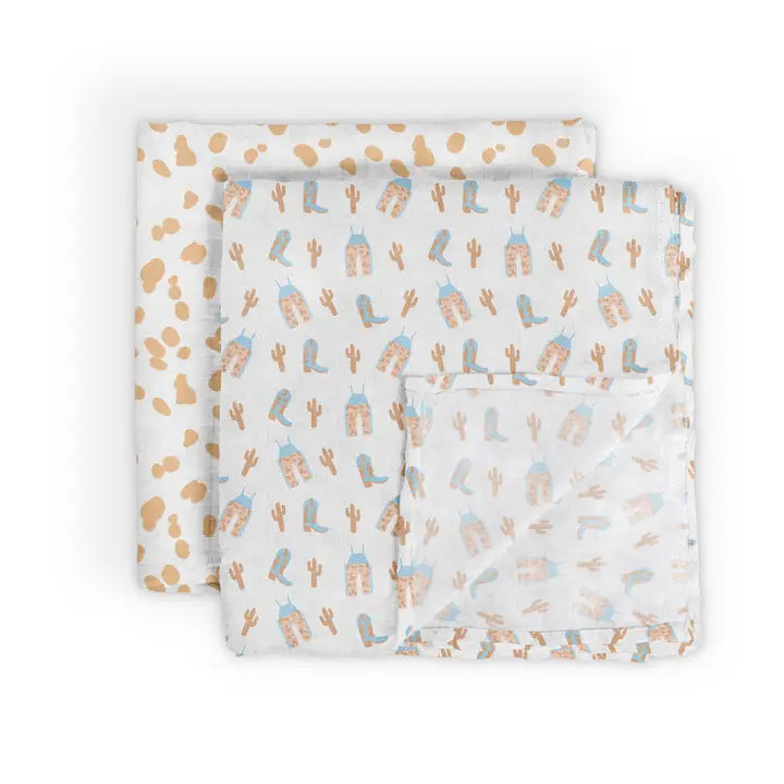 Howdy Set Swaddle Blankets