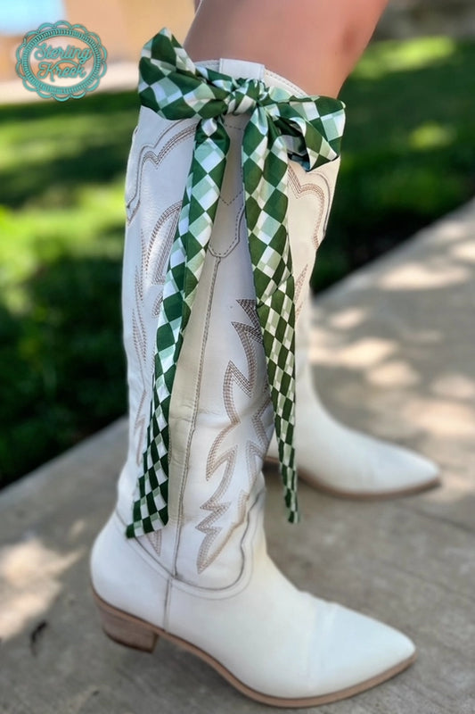 Green Checkered Twilly