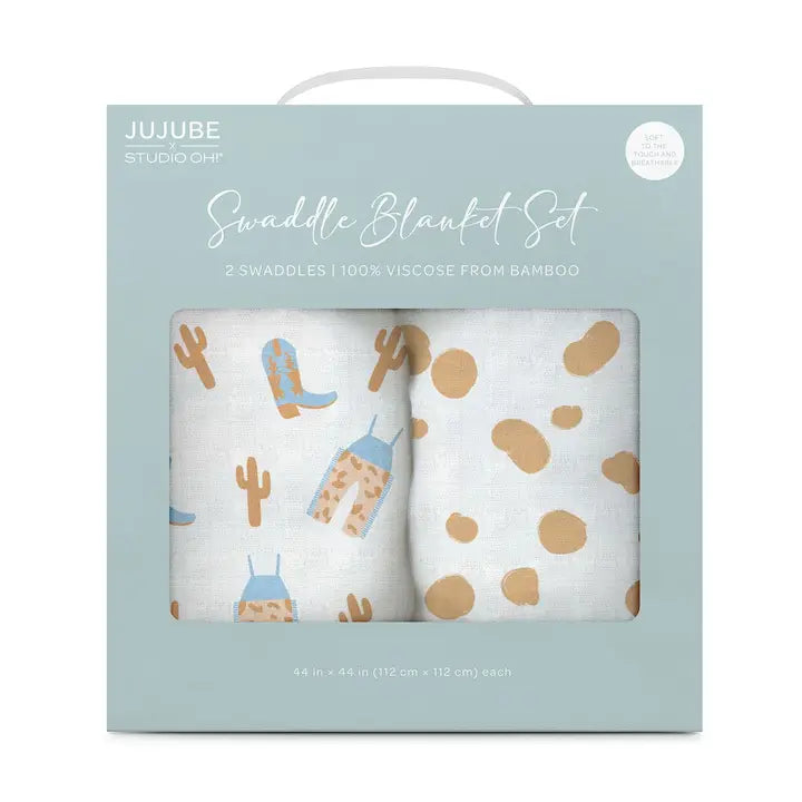 Howdy Set Swaddle Blankets