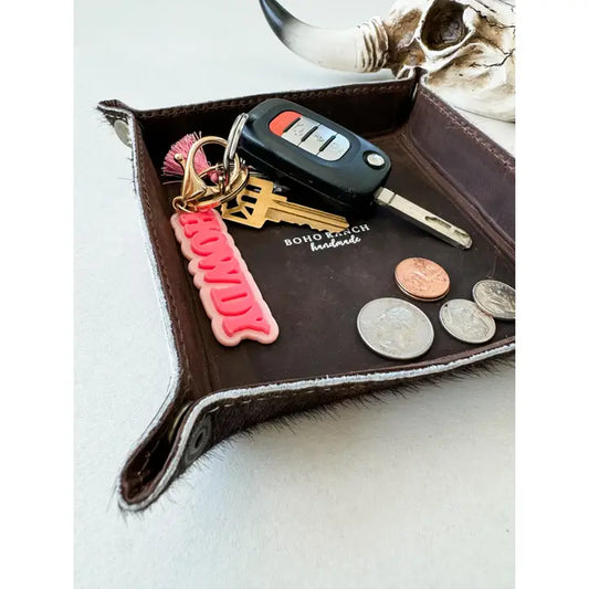 Cowhide Leather Tray